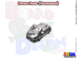 (Car Convertible) Sample Pewter Game Pieces, Sample Monopoly Metal Tokens {FOR}