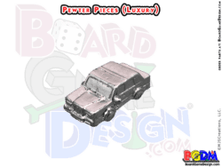 (Car Luxury) Sample Pewter Game Pieces, Sample Monopoly Metal Tokens {FOR}