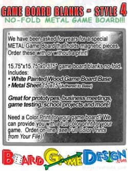 Metal (Magetnic) Game Board Special (ready for your label to be glued on) [MTL]