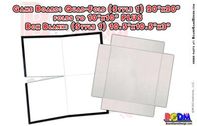 Blank Game Boards & Boxes (QUAD-style 1)