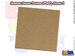 Square Spinner Board Blank (5"x5") Make your own and cut the hole where you like!