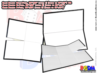 Blank Game Boards (QUAD-FOLD style 1, BI-FOLD Style 2, QUAD-FOLD Style 3)