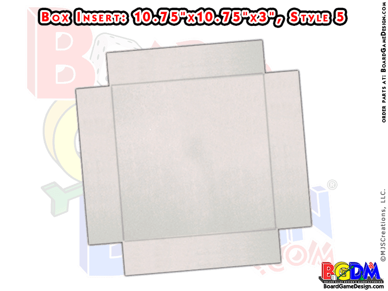 Box Inserts (Style 5 for QUAD-fold Game Boards)